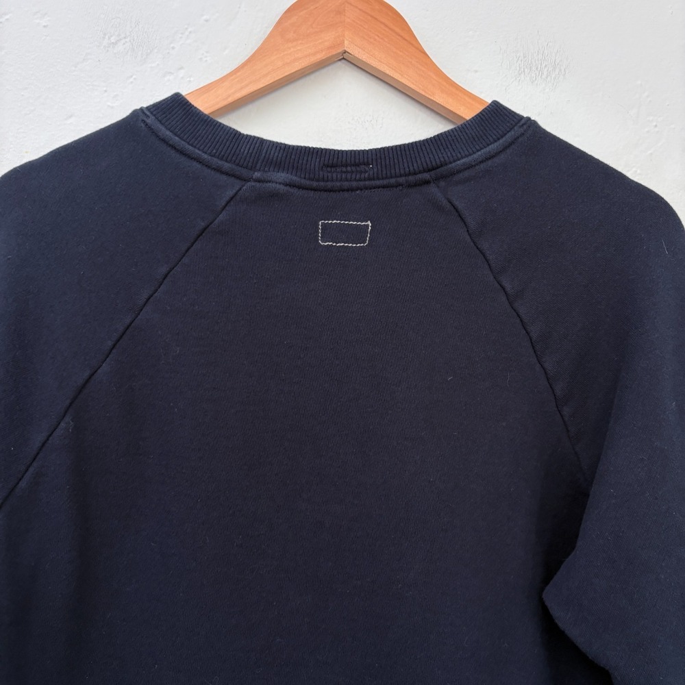 Mother The Champ MX Sweatshirt Women Medium Navy Blue Pullover Long Sleeve Flaw - Picture 9 of 16